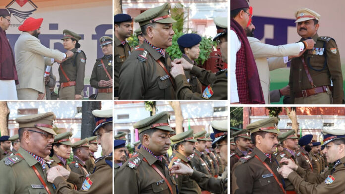 पुलिस कप्तान अजय सिंह समेत 6 पुलिस कर्मियों को मिला सम्मान पुलिस कप्तान अजय सिंह समेत 6 पुलिस कर्मियों को मिला सम्मान
